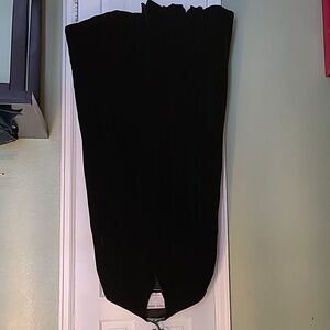 Vintage 1980's Designed Murray Arbeid London 1940s Style Long Black Velvet Cape